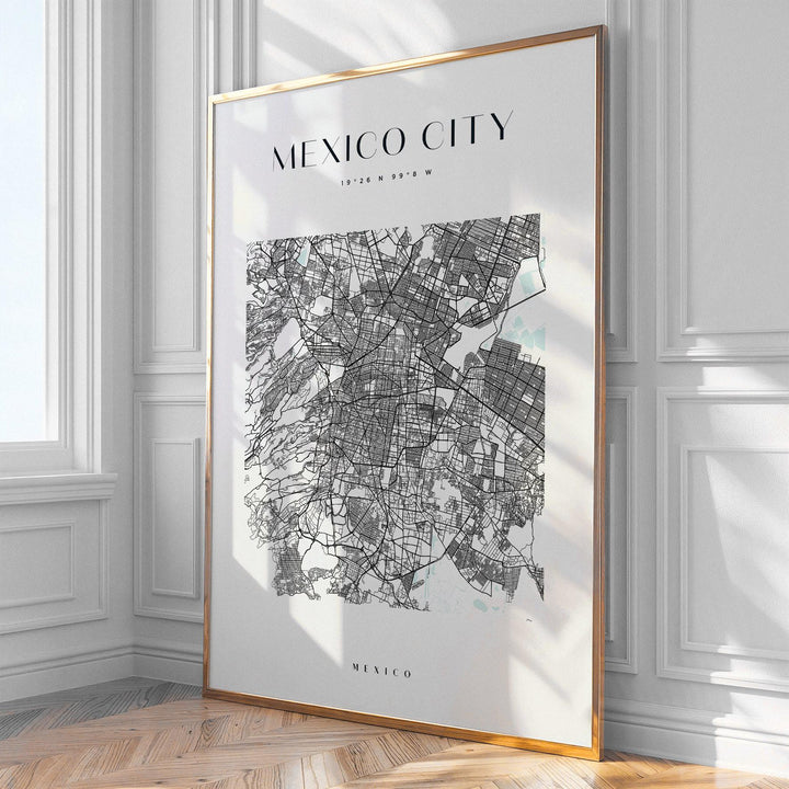 Mexico City City Map Print