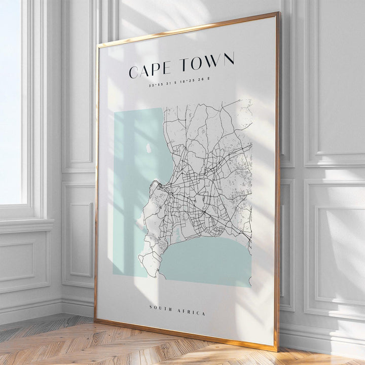 Cape Town City Map Print