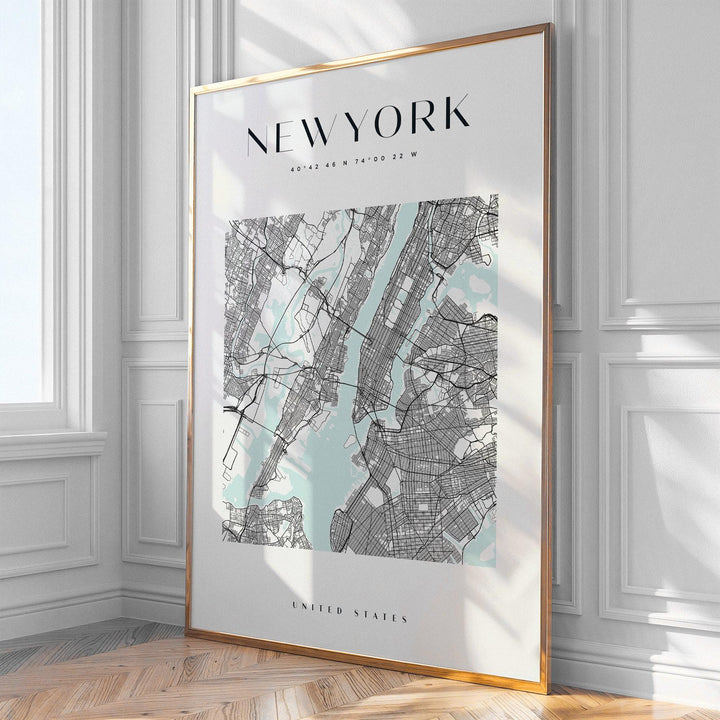 New York City Map Print