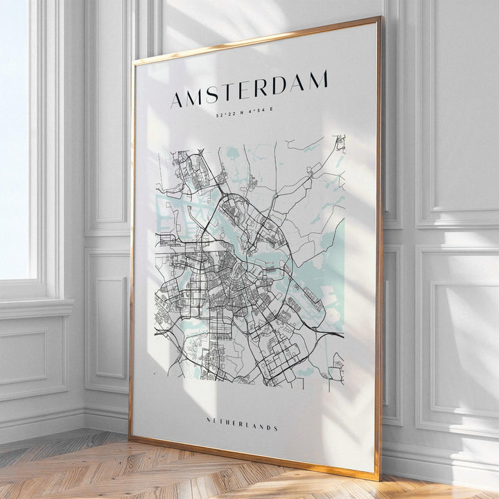 Amsterdam City Map Print