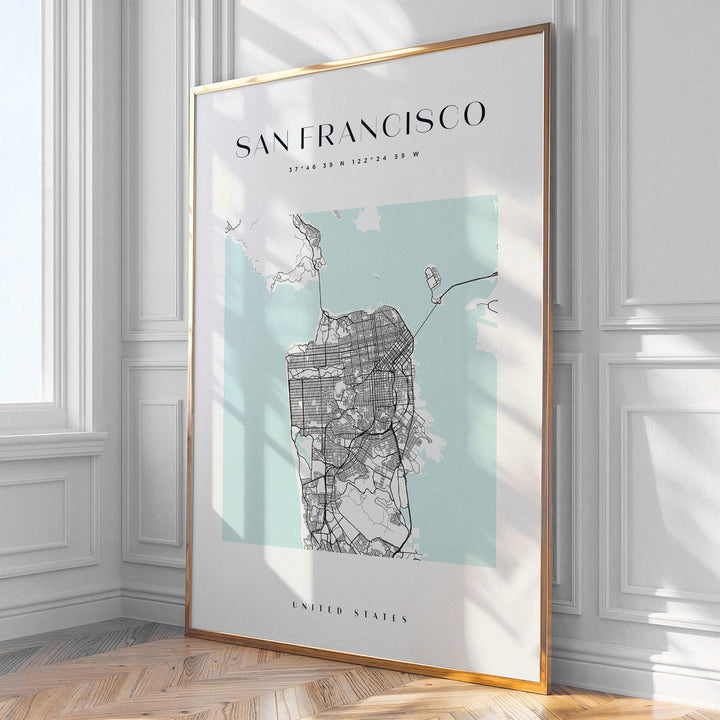 San Francisco City Map Print