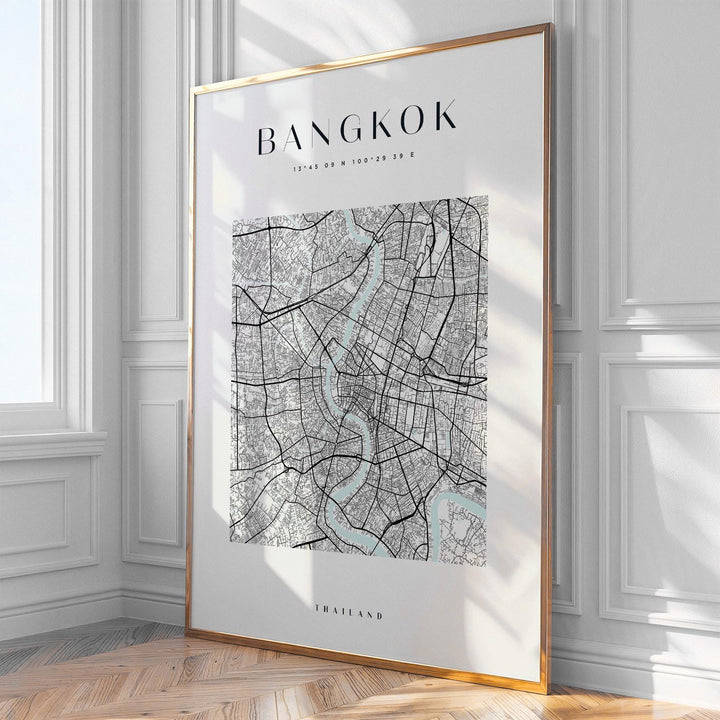 Bangkok City Map Print