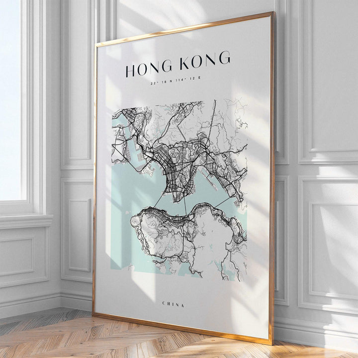 Hong Kong City Map Print