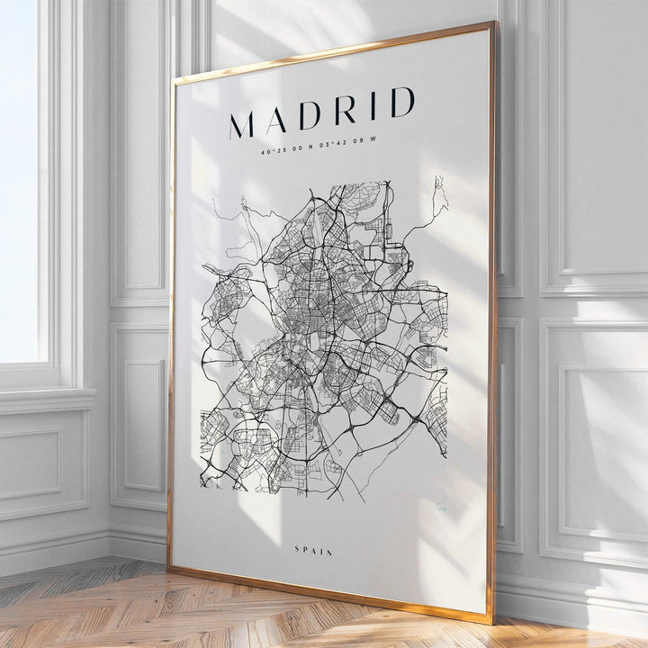 Madrid Map Print