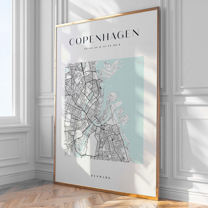 Copenhagen City Map Print