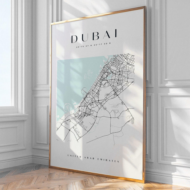 Dubai City Map Print