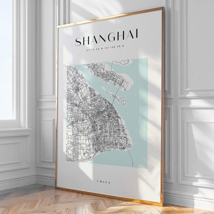 Shanghai City Map Print
