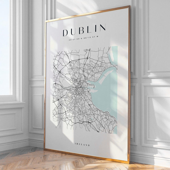 Dublin City Map Print
