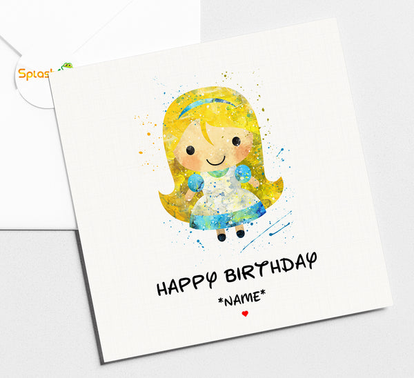 Alice in Wonderland - Birthday Card #340