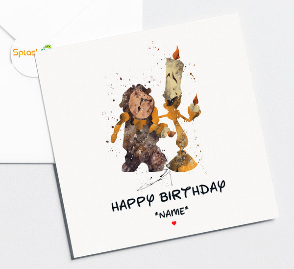 Beauty and the Beast - Birthday Card #362