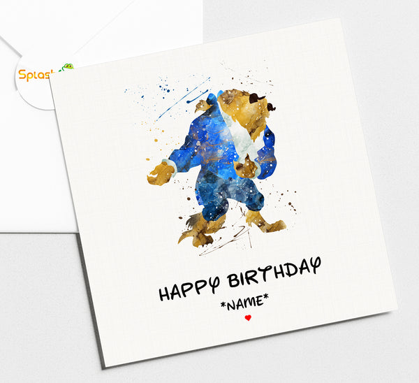 Beauty and the Beast - Birthday Card #363