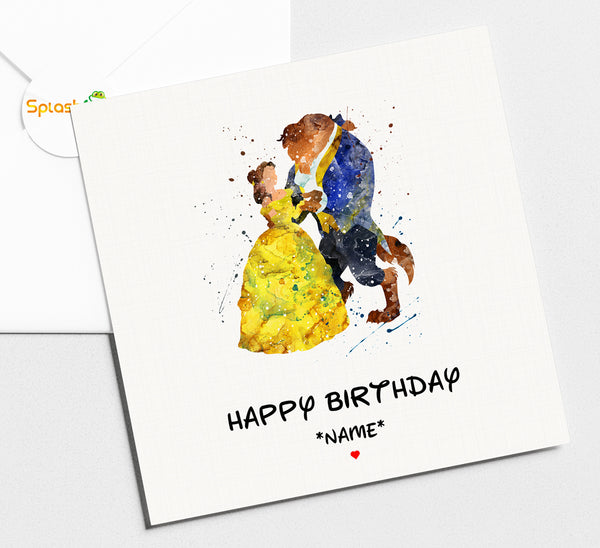 Beauty and the Beast - Birthday Card #364