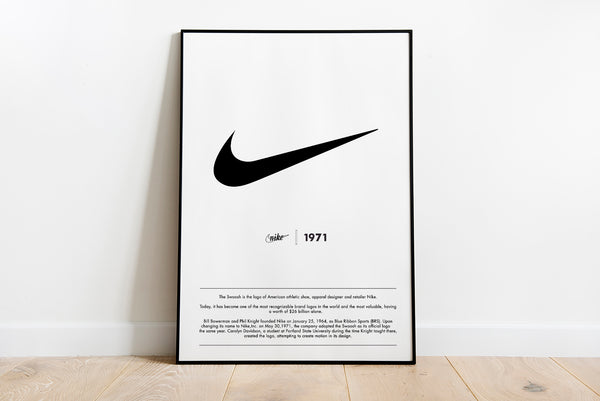 Nike Brand Print, Poster, Wall Art by Splashfrog