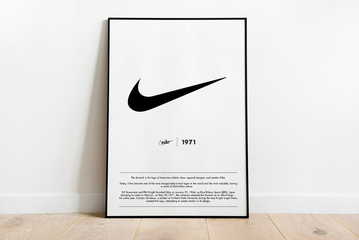 Nike Brand Print, Poster, Wall Art by Splashfrog