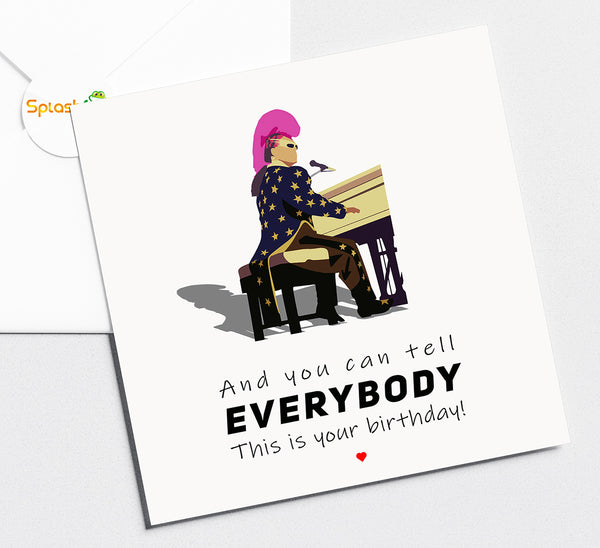Elton John - Birthday Card #SF15