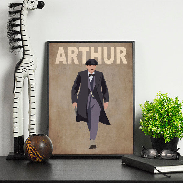 Arthur Artwork | Minimalist Art Print Poster Gift Idea For Him  Print | Gift for Husband Boyfriend