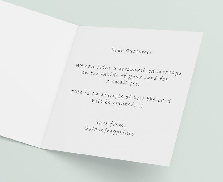 After life Luge Birthday Card