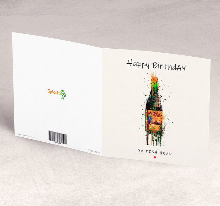 Bucky Bottle Birthday Card