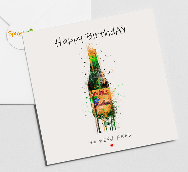 Bucky Bottle Birthday Card