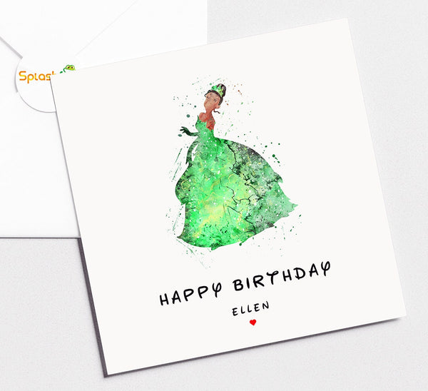 Princess Tiana Birthday Card