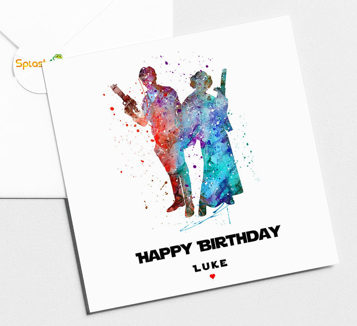 Hans & Leia Birthday Card