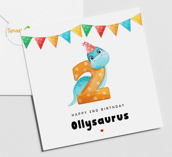Happy 2nd Birthday Card For Son