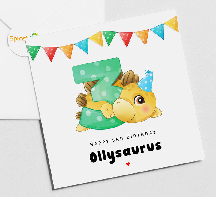 Happy 3rd Birthday Card For Son