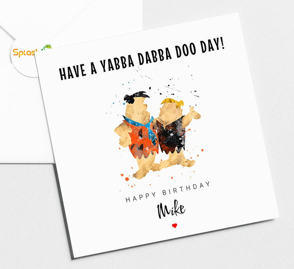 Flintstone Birthday Card