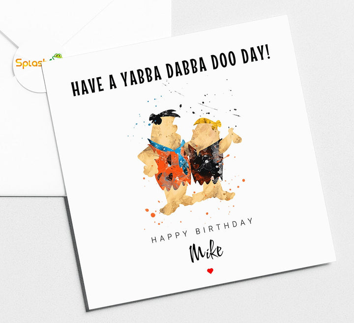 Flintstone Birthday Card