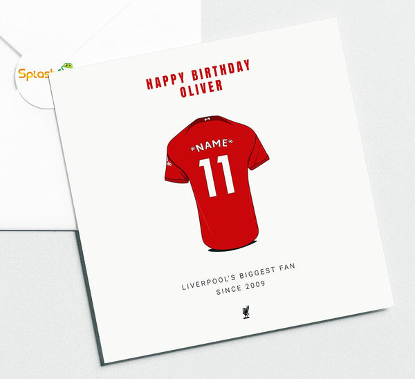 2022/23 Liverpool Birthday Card