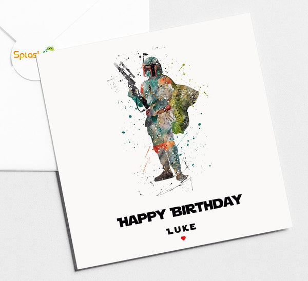 Boba Birthday Card