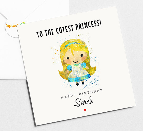 Baby Alice Birthday Card