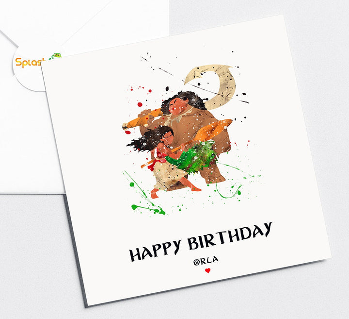 Moana Birthday Card