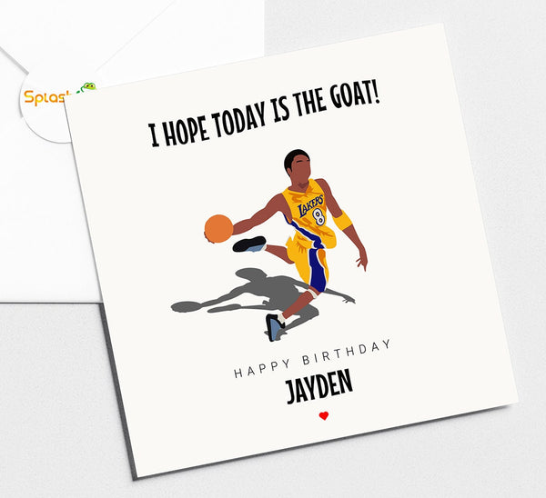 Kobe Birthday Card