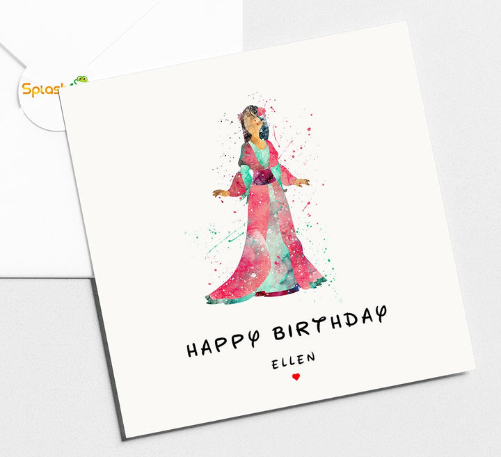 Mulan Birthday Card