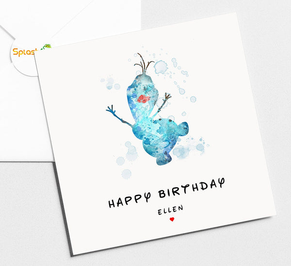 Frozen Birthday Card
