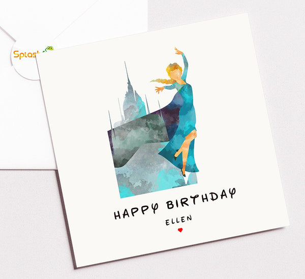 Frozen Birthday Card