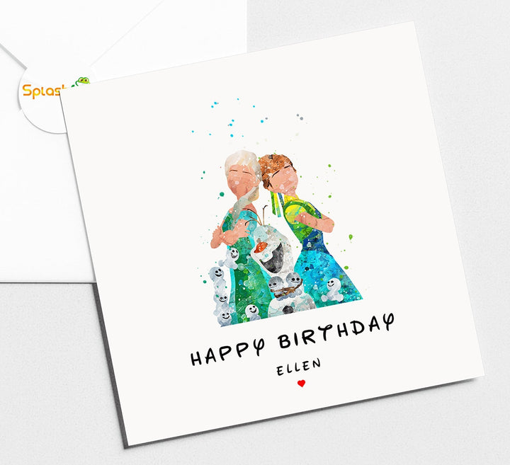 Frozen Birthday Card