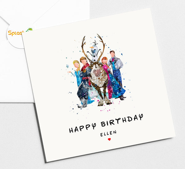 Frozen Birthday Card