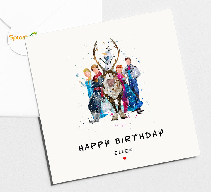 Frozen Birthday Card