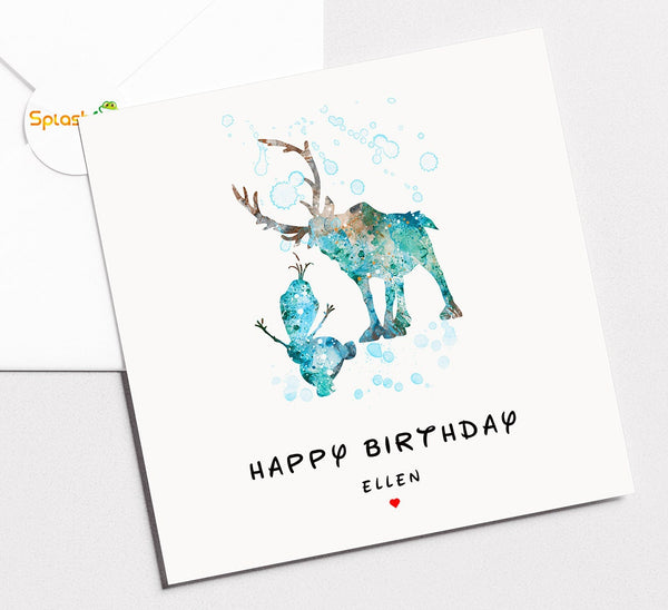 Frozen Birthday Card