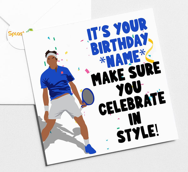 Federer Birthday Card