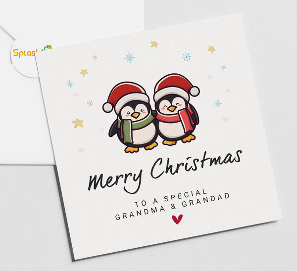 Christmas Card For Grandparents, Grandma and Grandad Xmas Card, Nan And Grandad Christmas Gift, Nanna and Papa Christmas Card, Granny