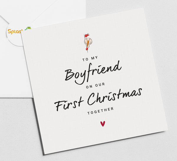 Boyfriend first Christmas Card