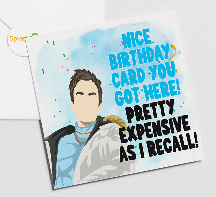 Superhans Peep Show Birthday Card