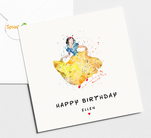 Snow White Birthday Card