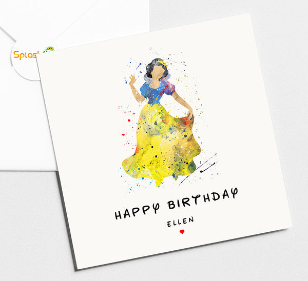 Snow White Birthday Card